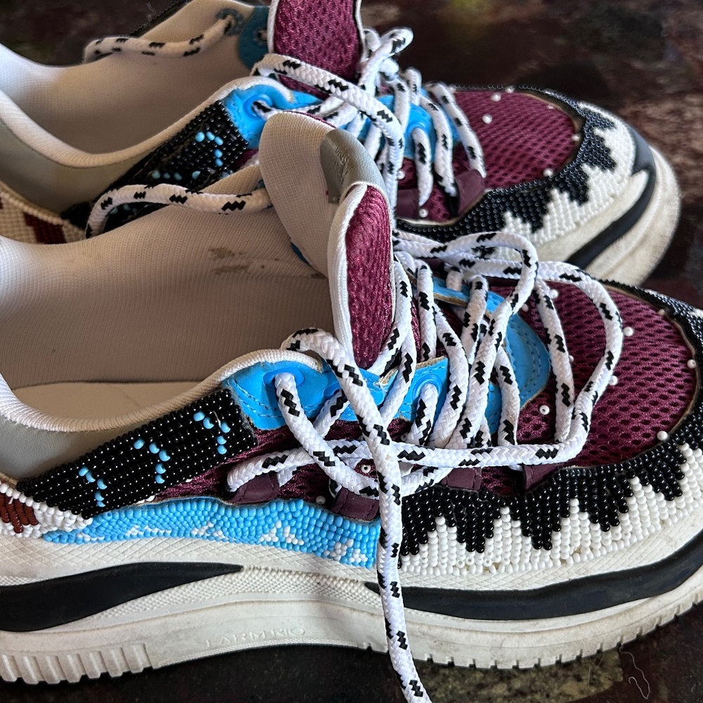 Farm Rio beaded sneakers